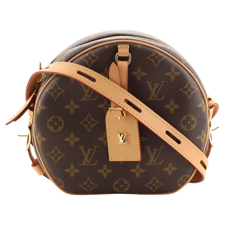 Louis Vuitton 2018 Boite Chapeau mm Brown Coated Canvas Rounded Top Crossbody