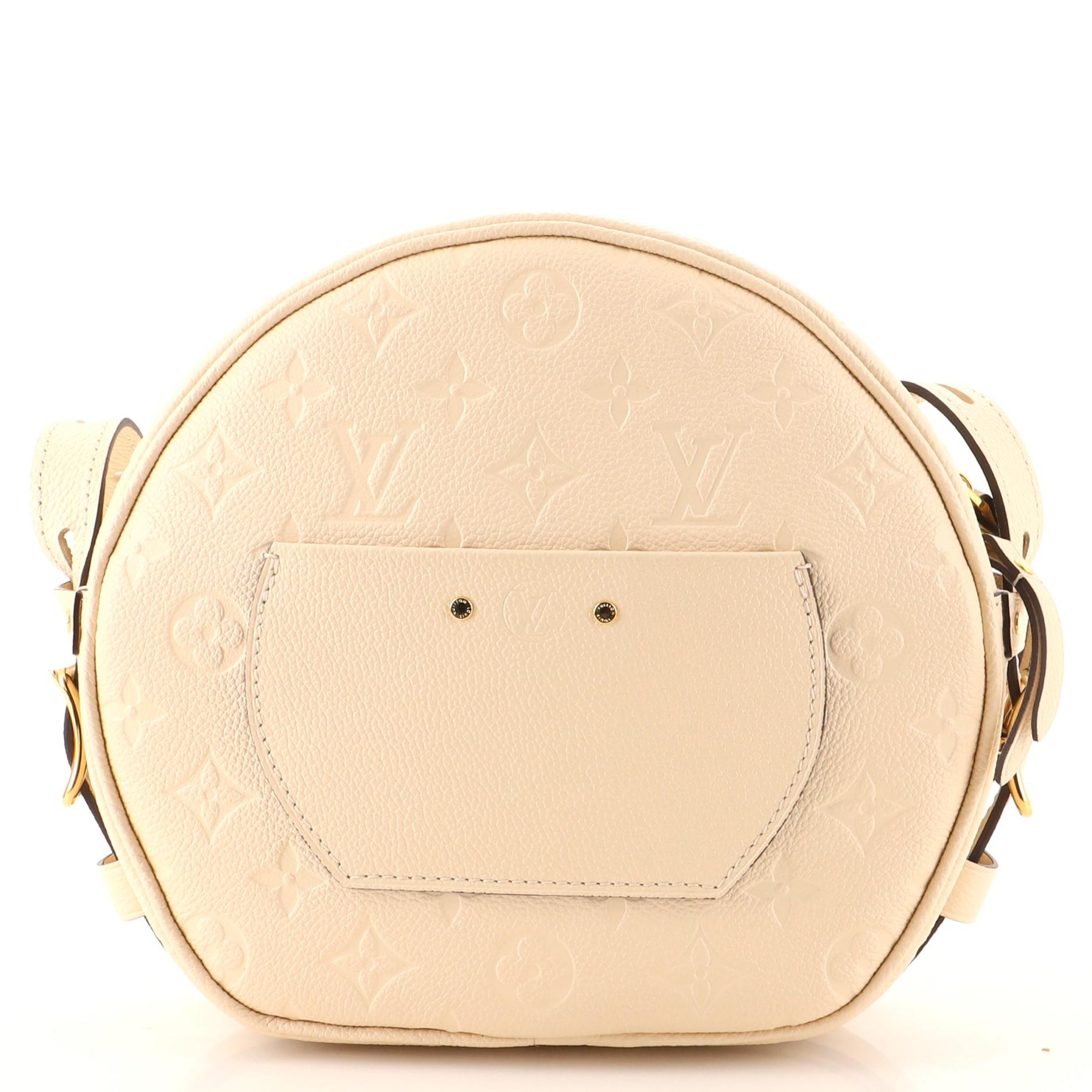 Women's or Men's Louis Vuitton Boite Chapeau Souple Bag Monogram Empreinte Leather MM