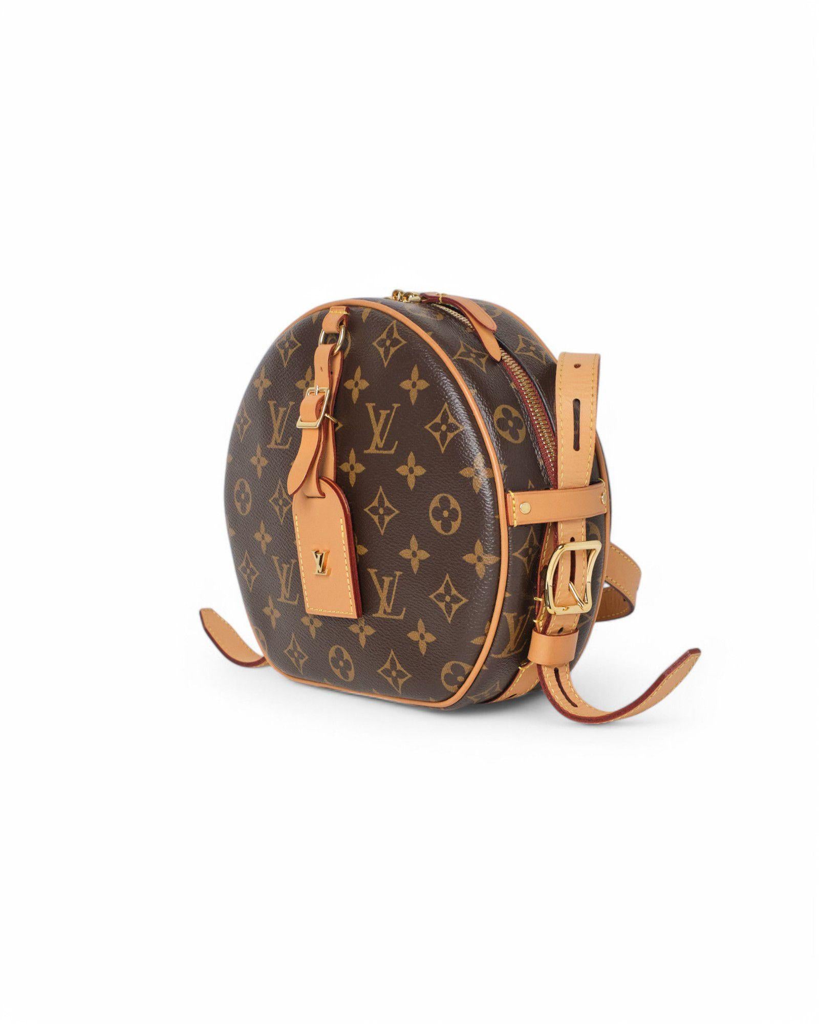 Brown Louis Vuitton Boite Chapeau Souple MM Monogram