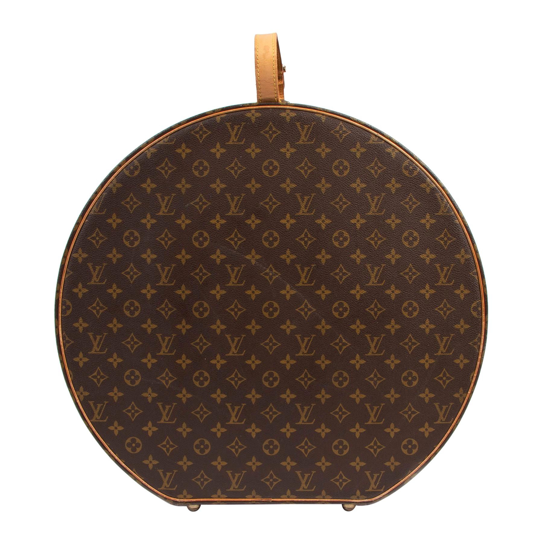 Louis Vuitton 50cm Boite Chapeaux Large Hat Box Damier Canvas Luggage Rare