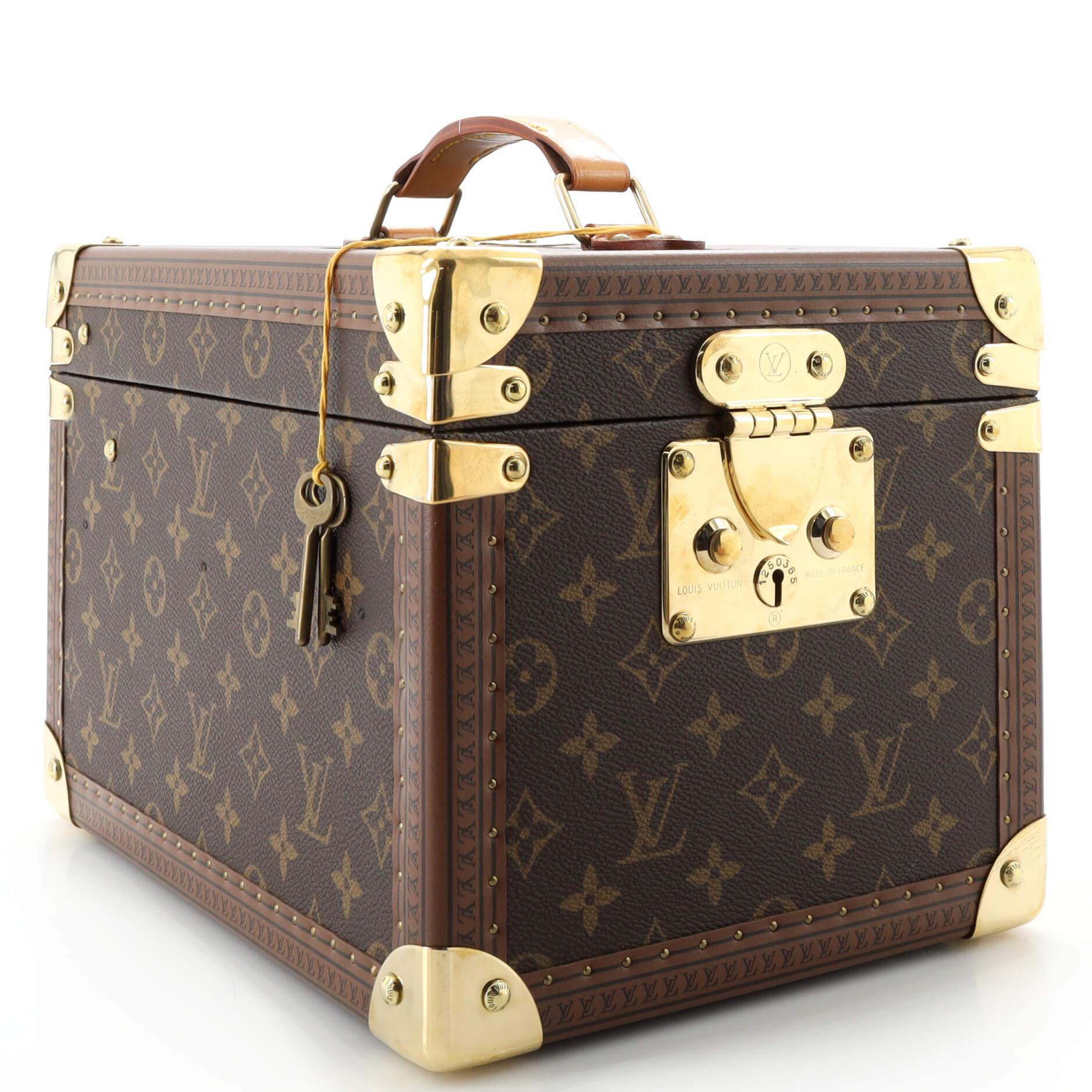 Louis Vuitton Boite Flacons Beauty Train Case Monogram Canvas In condizioni buone in vendita a NY, NY