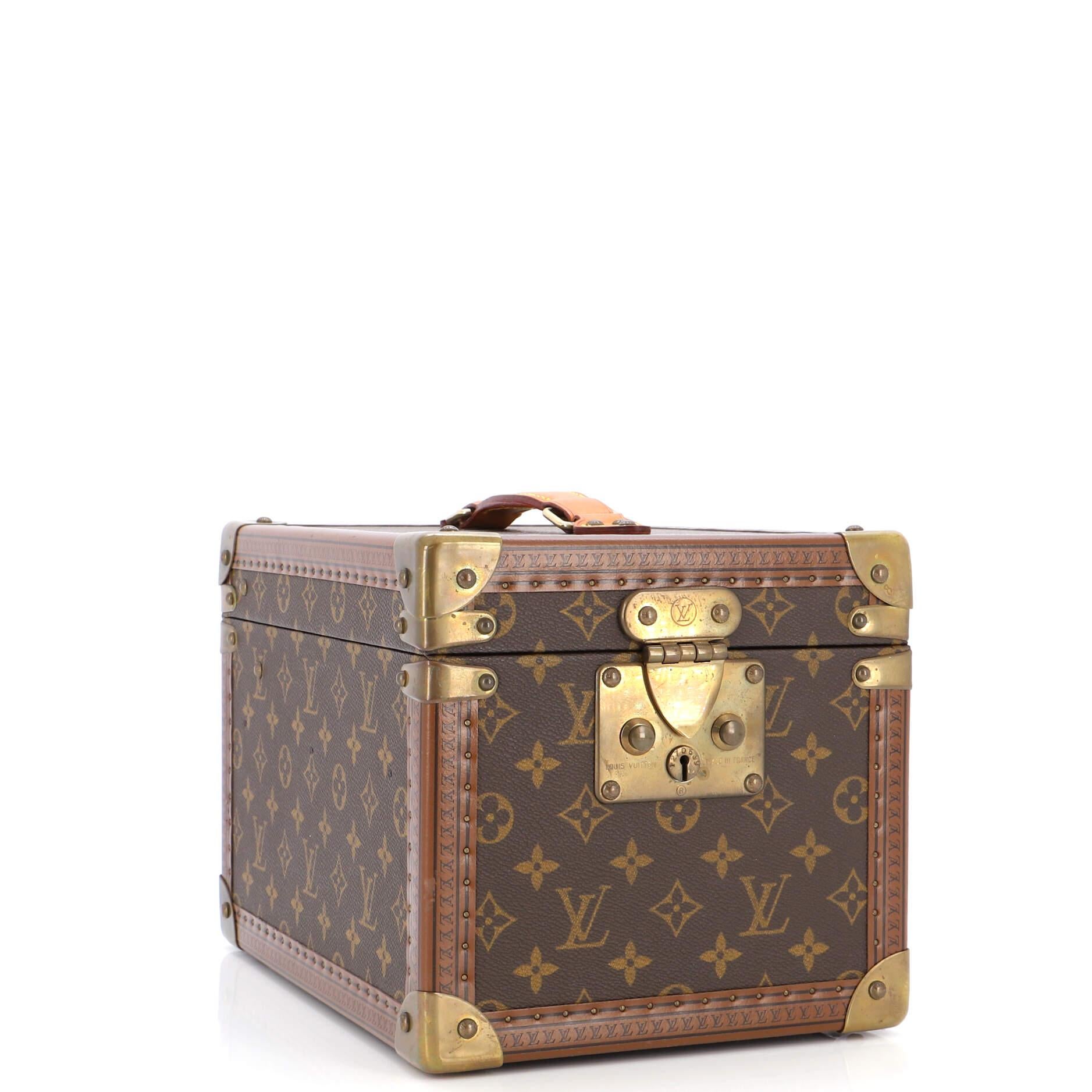 Louis Vuitton Boite Flacons Beauty Train Case Monogram Canvas In Fair Condition For Sale In NY, NY