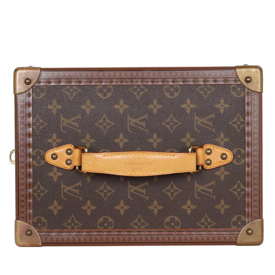 Louis Vuitton Boite Flacons Monogram Train Trunk Hard Case Brown For Sale 7