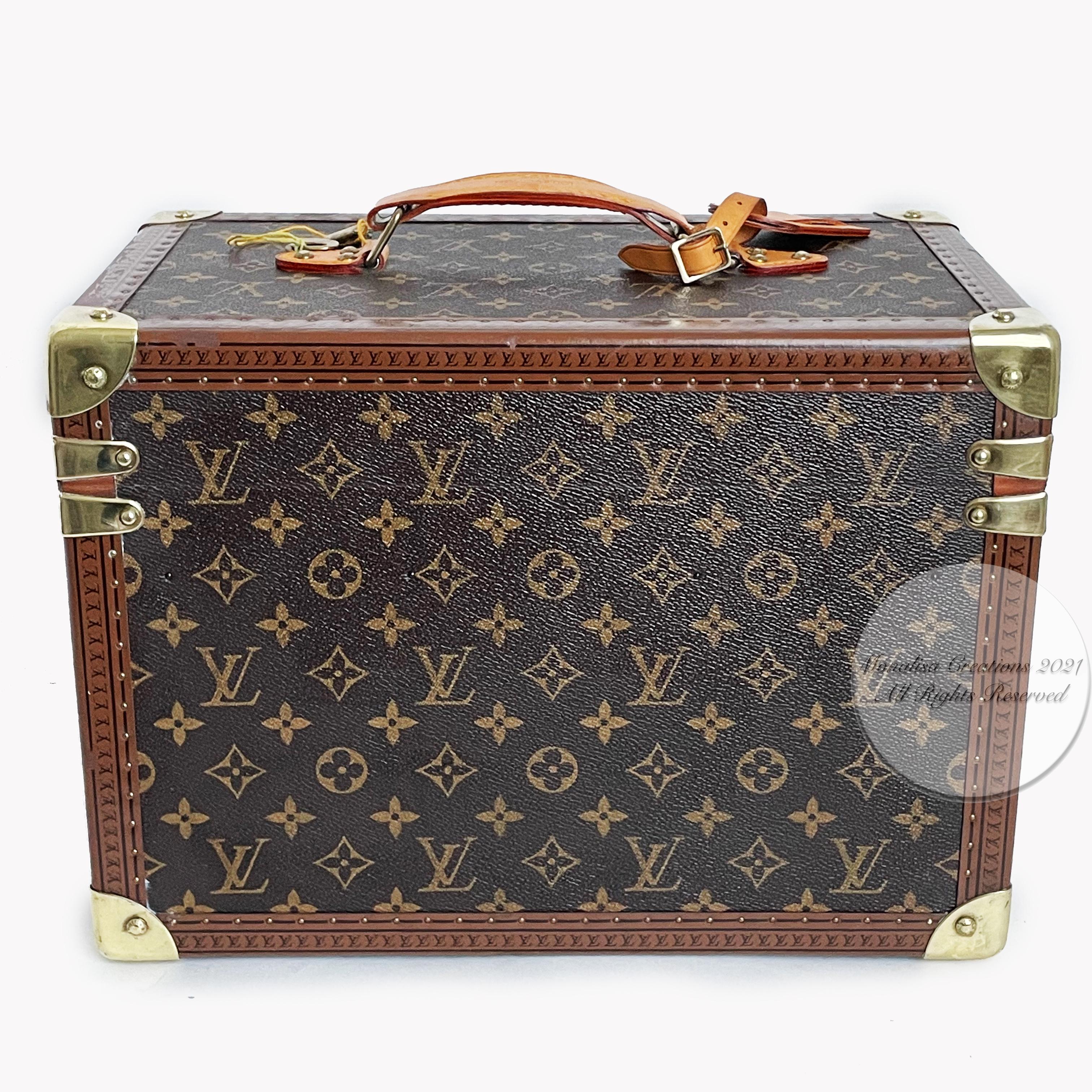 Black Louis Vuitton Boite Pharmacie Beauty Case Vanity Travel Bag Monogram Vintage