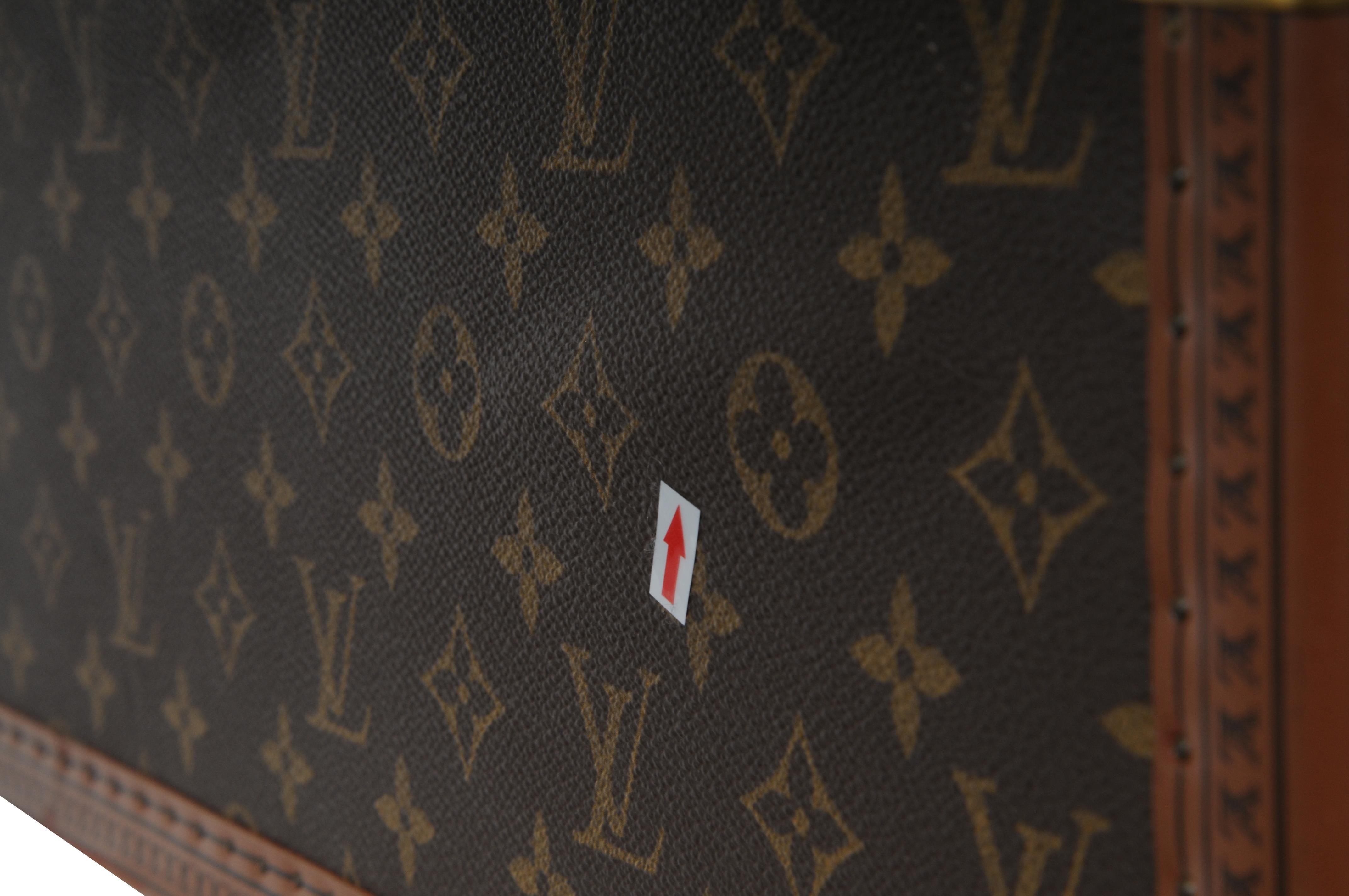 Louis Vuitton Boite Vanity Trunk Train Case Lv Logo Brown Tan Monogram en vente 8