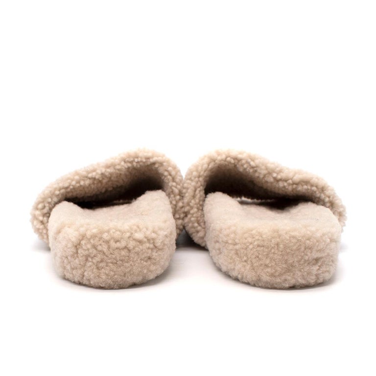 lv shearling slippers