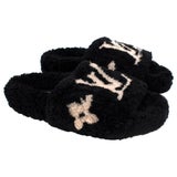 Louis Vuitton Fur Mules - For Sale on 1stDibs