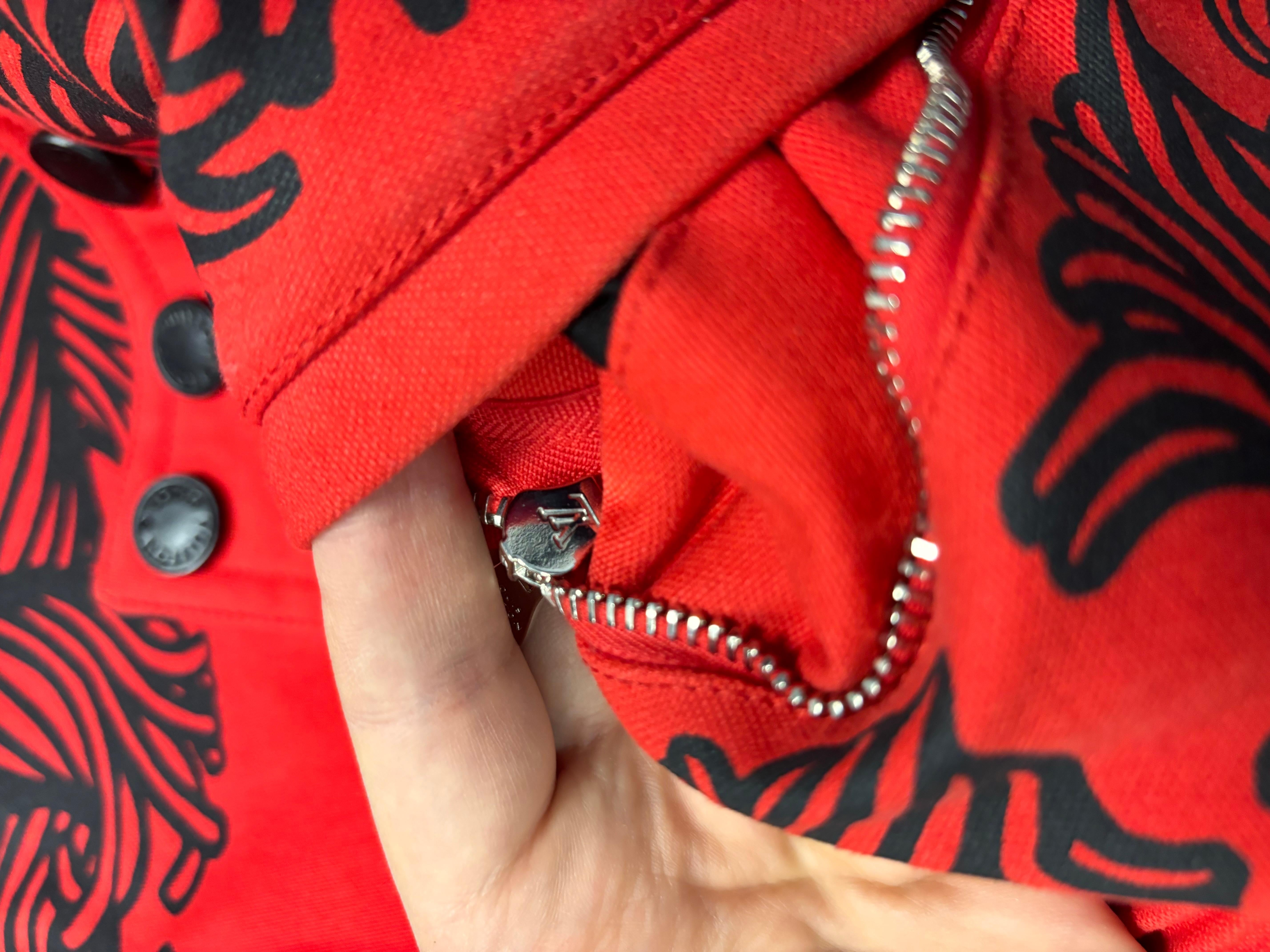 Louis Vuitton Bomber Men Jacket Christopher Nemeth Rope Heavy Size 48 (Medium) en vente 3