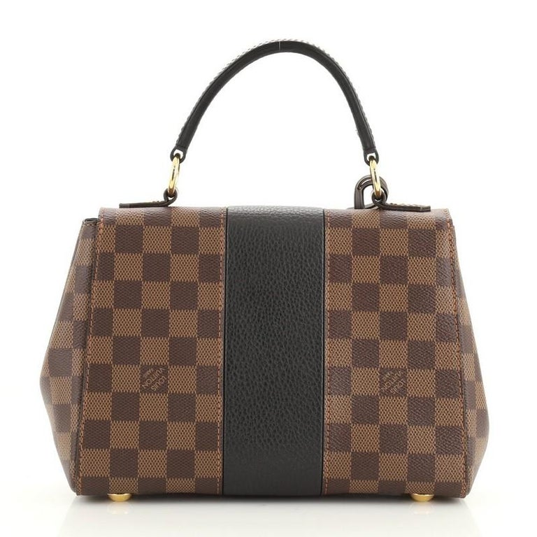 Louis Vuitton Bond Street Handbag Damier with Leather BB For Sale at 1stDibs