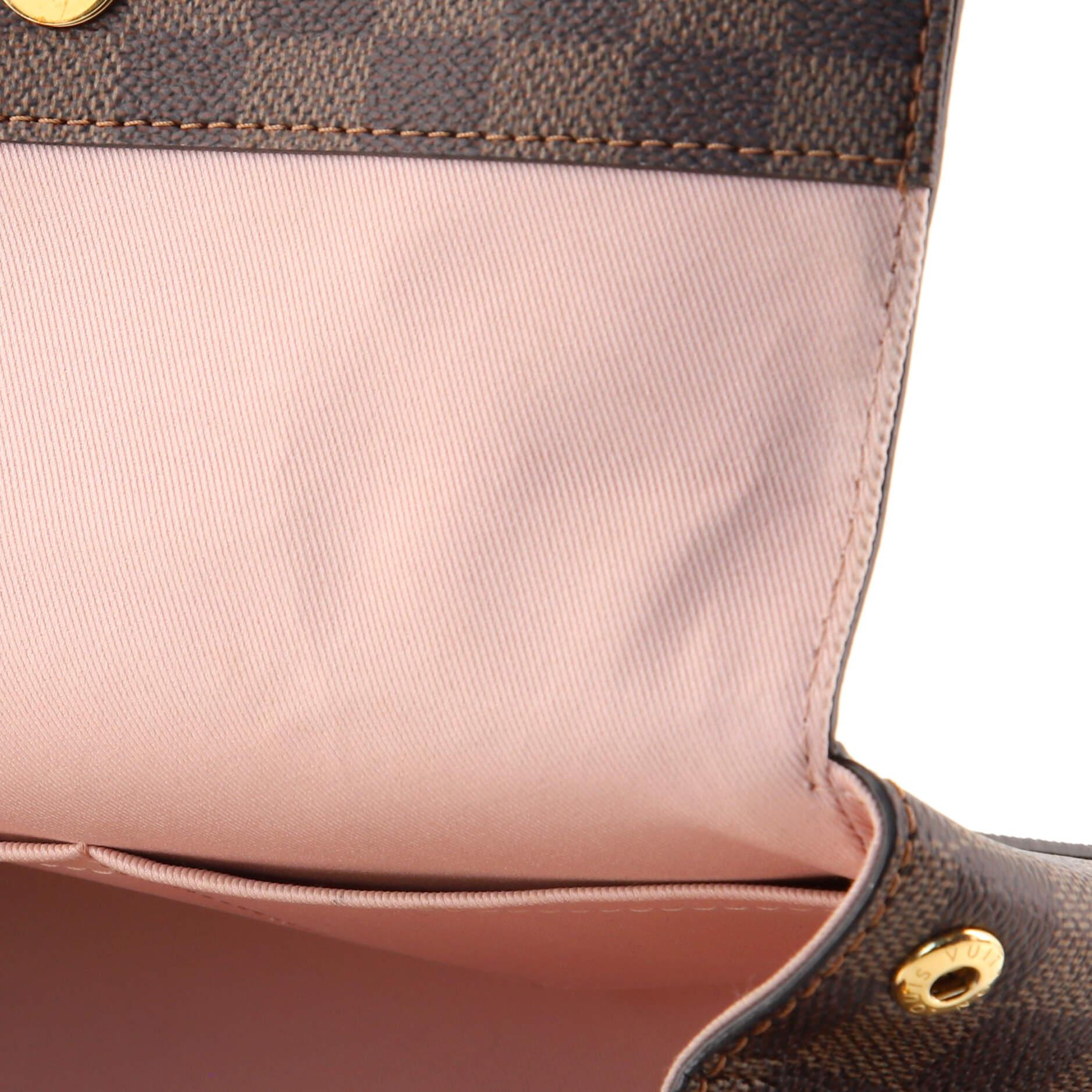 Brown Louis Vuitton Bond Street Handbag Damier with Leather BB
