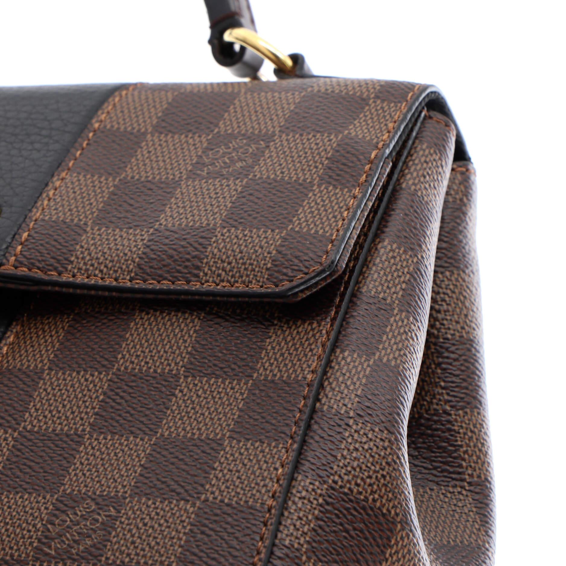 Louis Vuitton Bond Street Handbag Damier with Leather BB 2