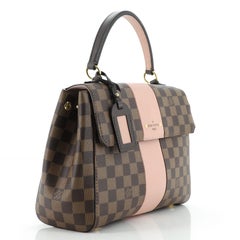 Louis Vuitton Bond Street Handbag Damier with Leather MM
