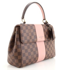 Louis Vuitton Bond Street Handbag Damier with Leather MM