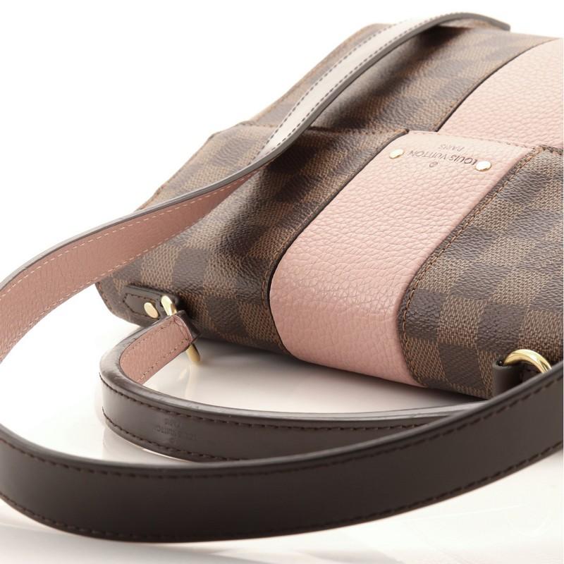 Women's or Men's Louis Vuitton Bond Street Handbag Damier with Leather MM