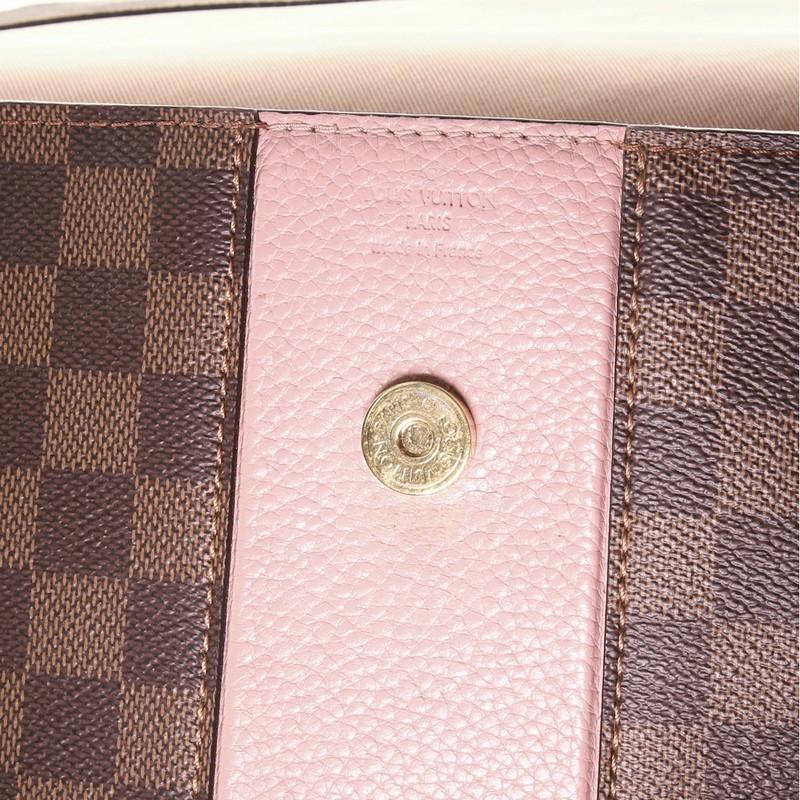 Louis Vuitton Bond Street Handbag Damier with Leather MM 1