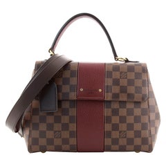 Louis Vuitton Bond Street Handbag Damier with Leather MM