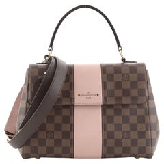 Louis Vuitton Bond Street Handbag Damier with Leather MM