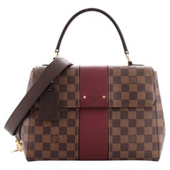 Louis Vuitton Bond Street Handbag Damier with Leather MM