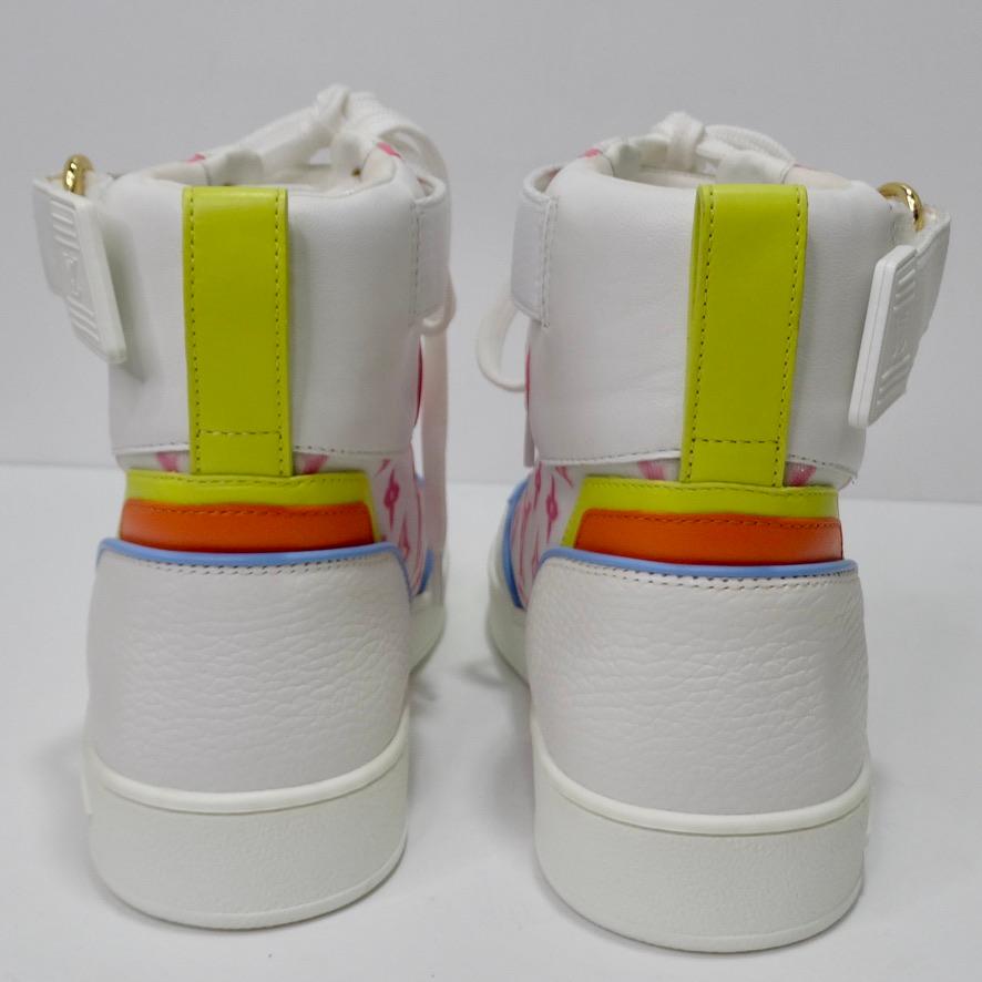 Louis Vuitton Boombox Pastels Monogram Nylon Sneakers For Sale 1