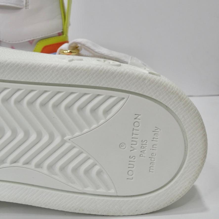 Louis Vuitton Boombox Pastels Monogram Nylon Sneakers For Sale 4