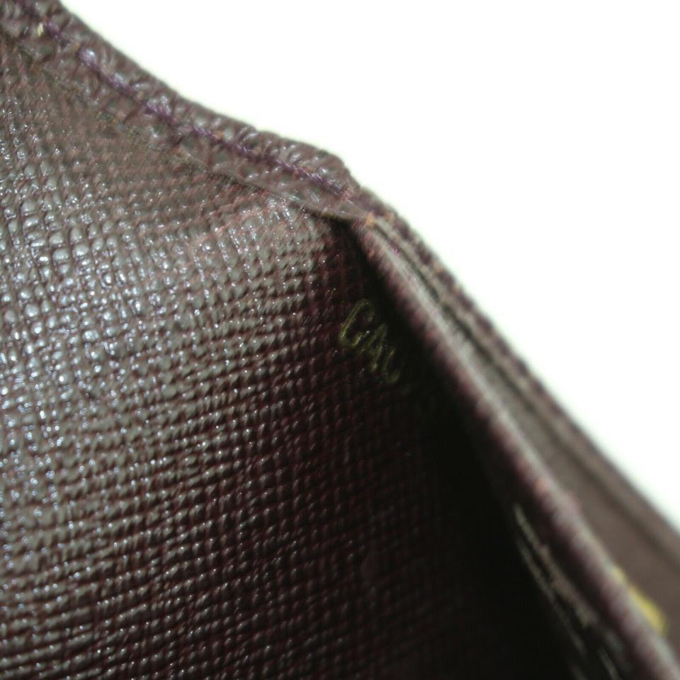 Black Louis Vuitton Bordeaux Brazza Long Bifold Flap Taiga Leather 872728 Wallet