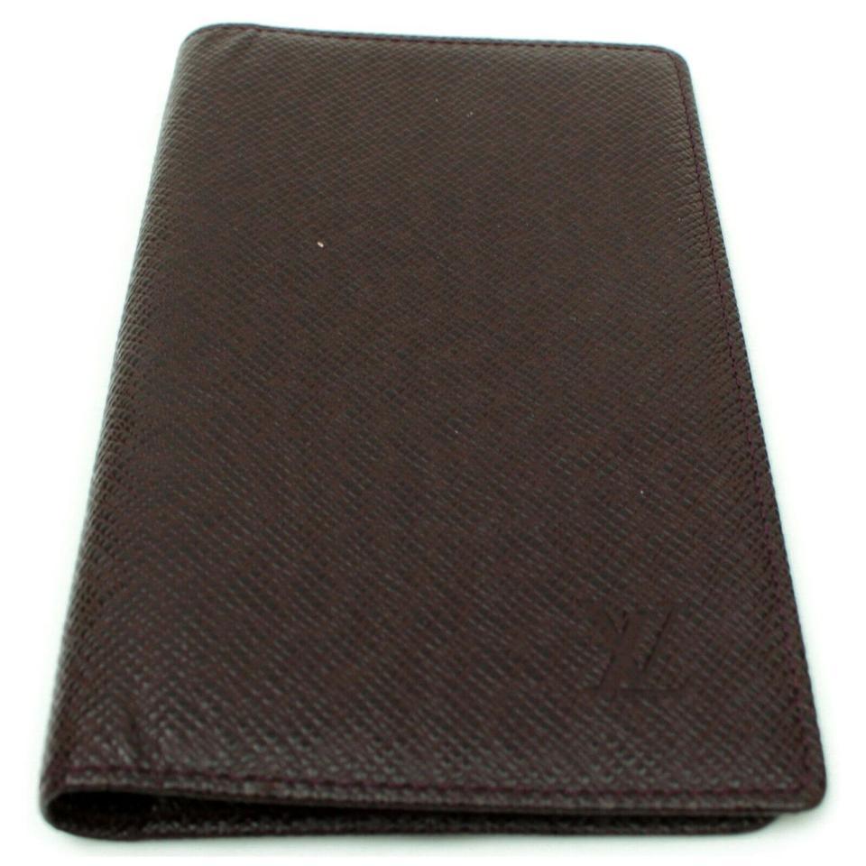 Louis Vuitton Bordeaux Brazza Long Bifold Flap Taiga Leather 872728 Wallet 1