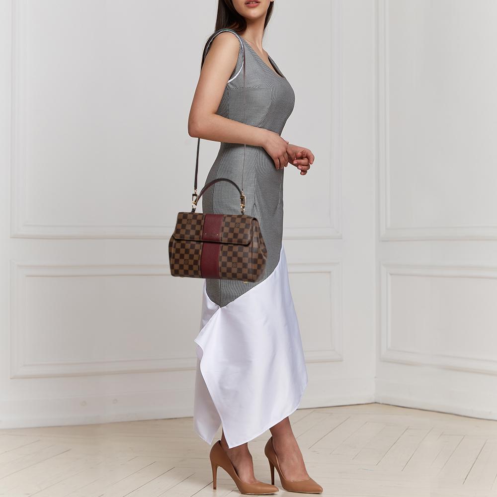 Brown Louis Vuitton Bordeaux Damier Ebene Bond Street Bag