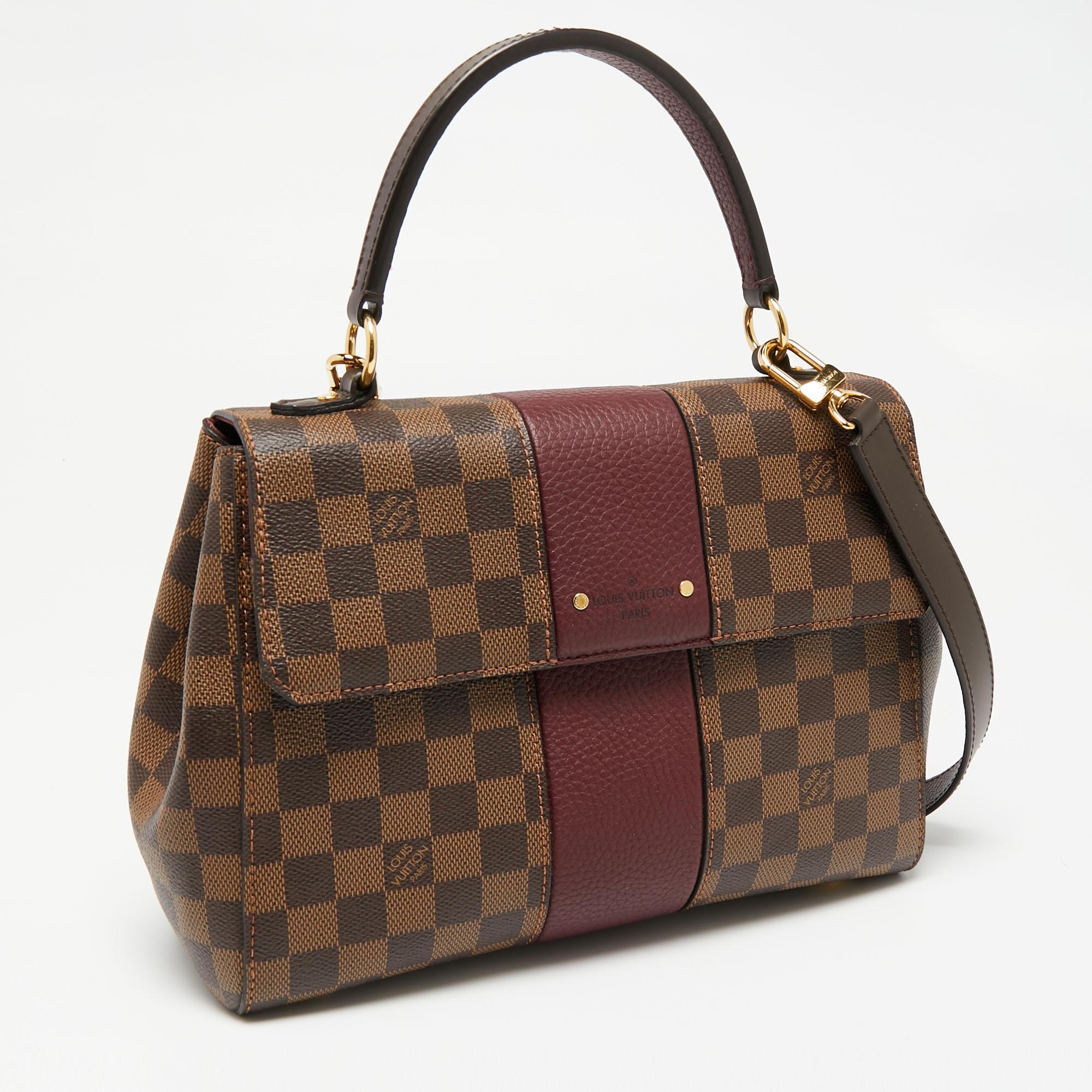 Louis Vuitton Bordeaux Damier Ebene Bond Street Bag In Good Condition In Dubai, Al Qouz 2