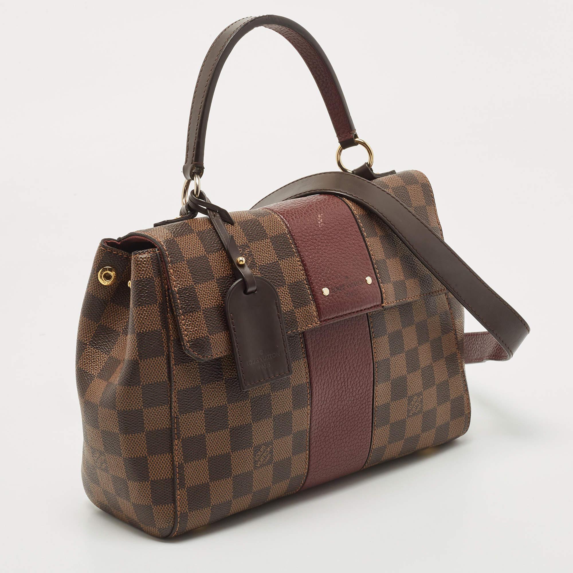 Louis Vuitton Bordeaux Damier Ebene Bond Street Bag In Fair Condition In Dubai, Al Qouz 2