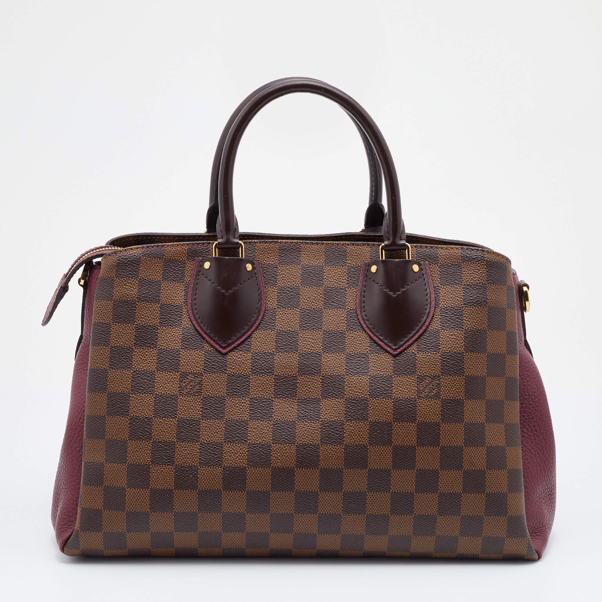 Sophisticated and high on style, Louis Vuitton's Normandy bag will be a valuable addition to your handbag collection. Crafted from coated canvas and leather, the bag is held by dual top handles and is equipped with a spacious interior. It is