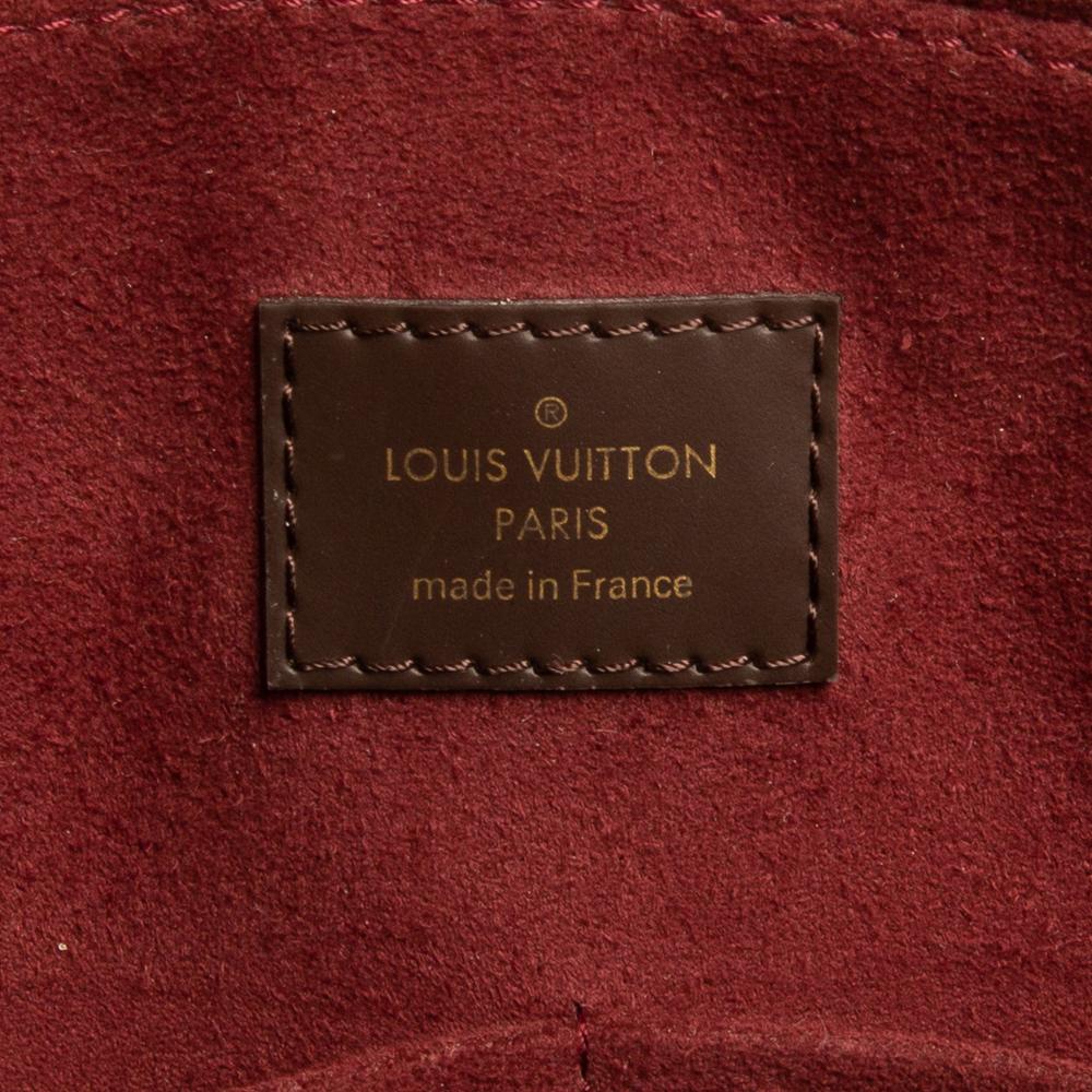 Louis Vuitton Bordeaux Damier Ebene Canvas and Taurillon Leather Normandy Bag 4