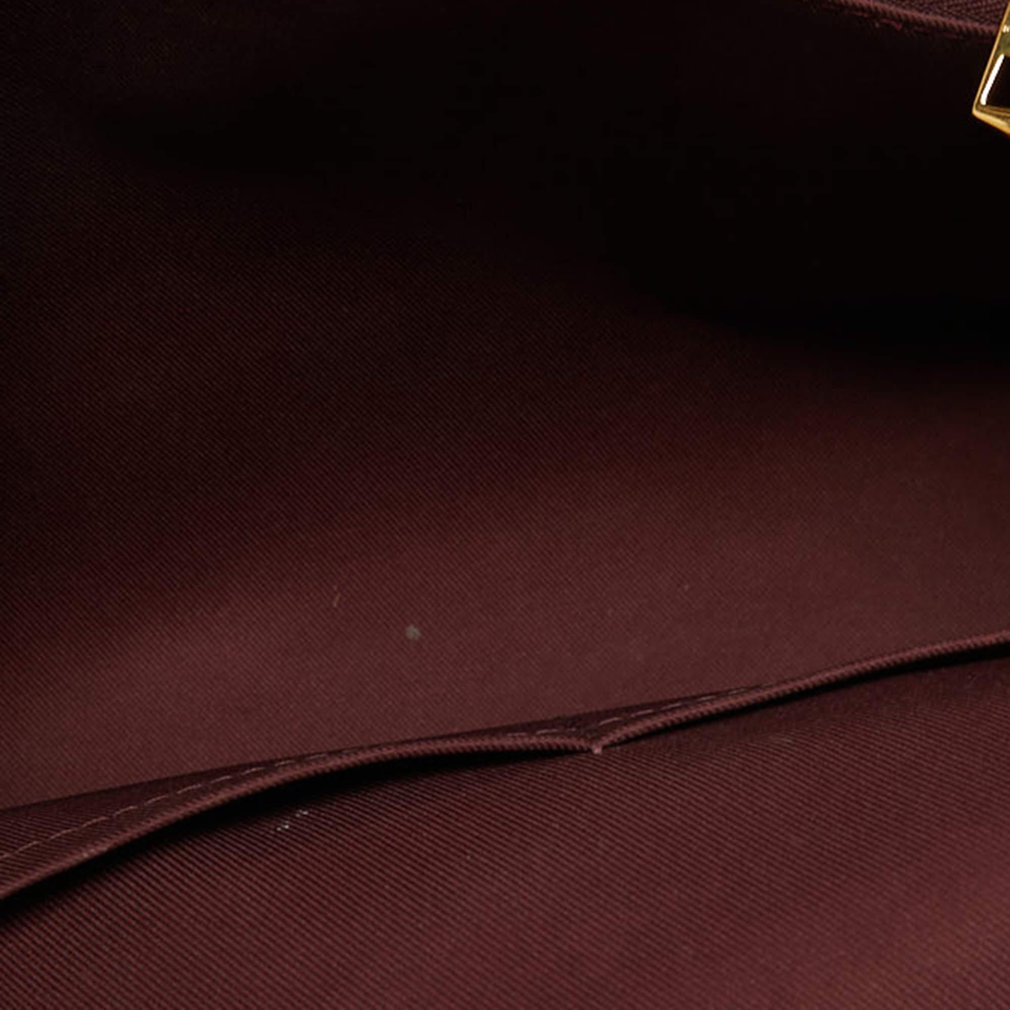 Women's Louis Vuitton Bordeaux Damier Ebene Canvas Bond Street Bag