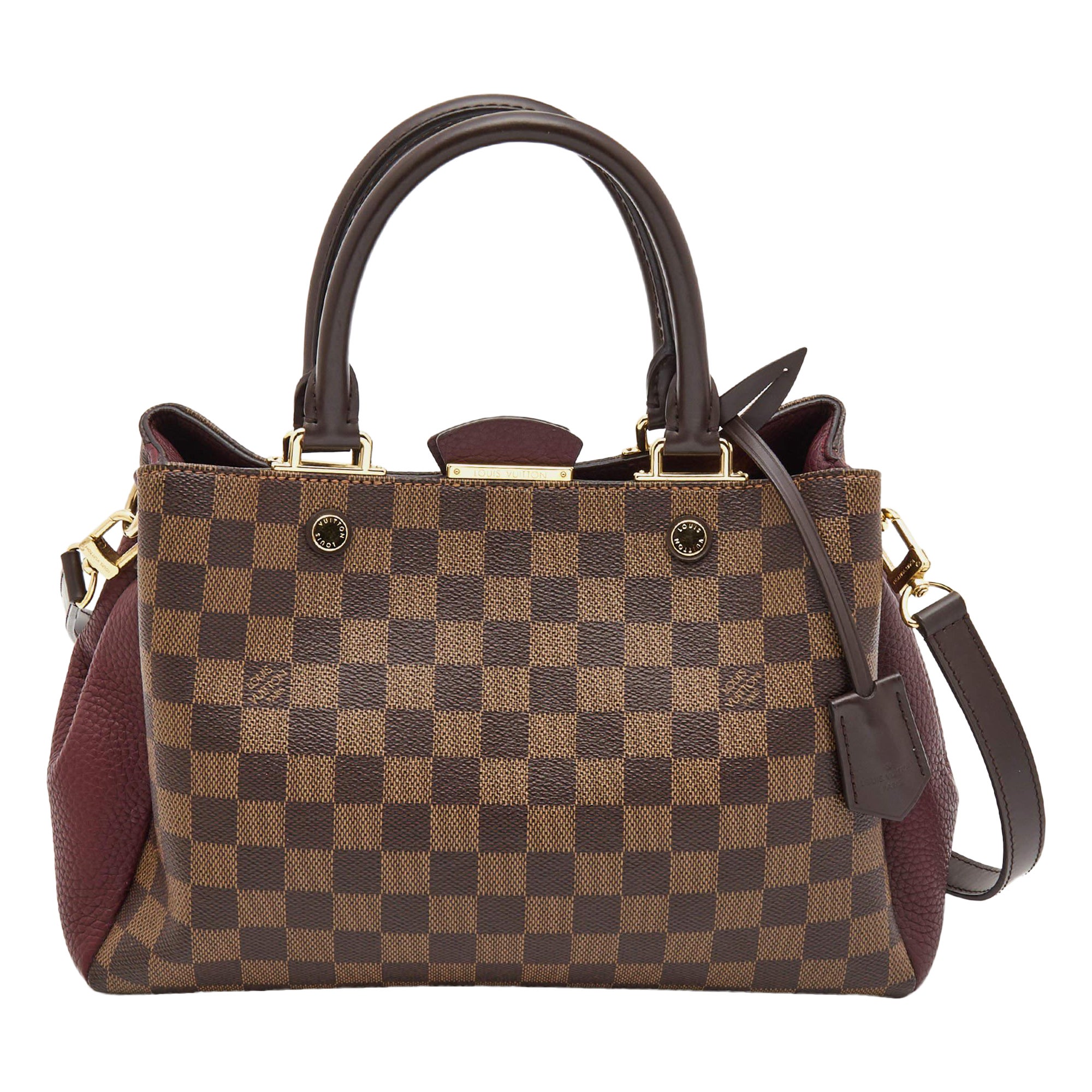 Louis Vuitton Bordeaux Damier Ebene Canvas Brittany Bag