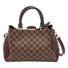 Louis Vuitton Bordeaux Damier Ebene Canvas Brittany Bag