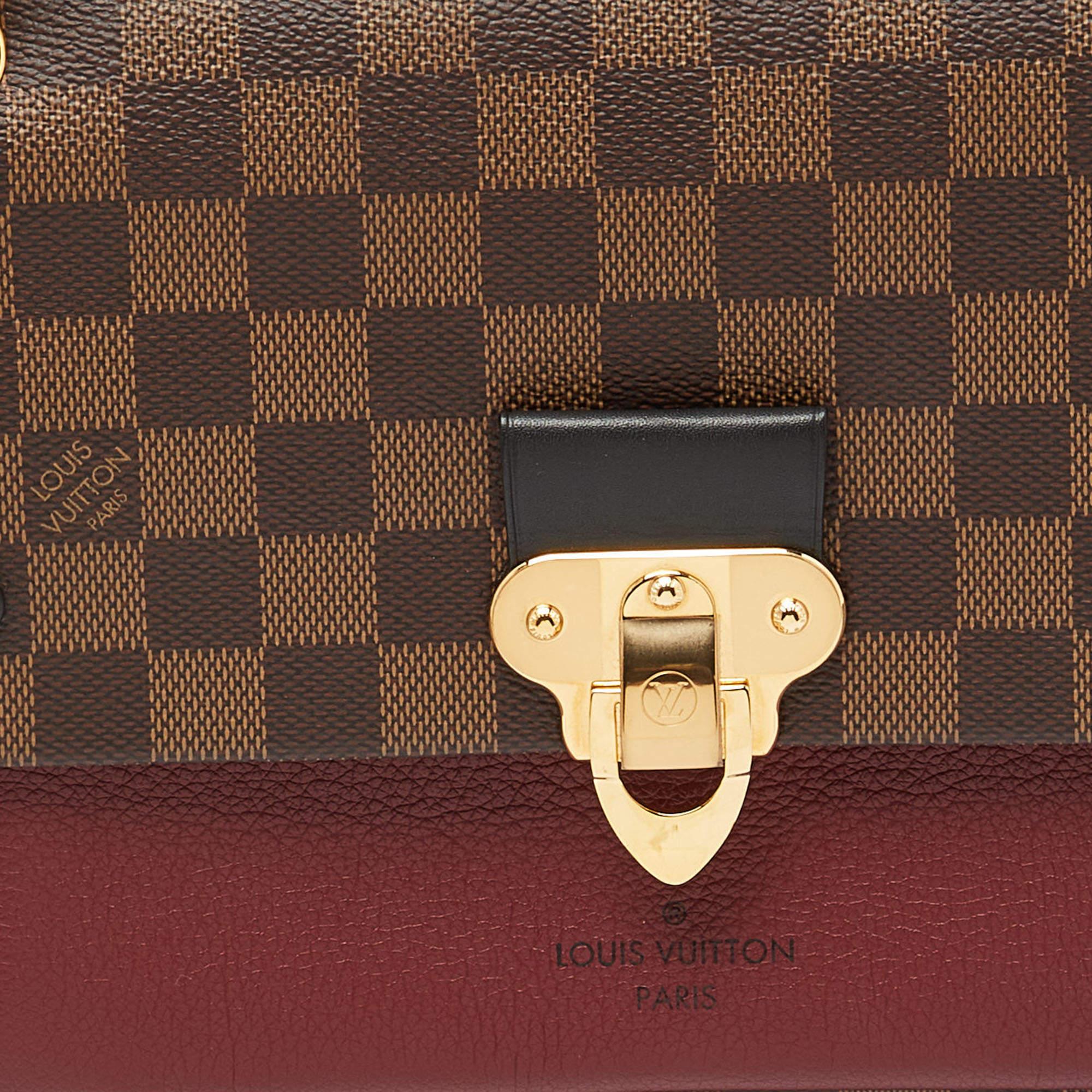 Women's Louis Vuitton Bordeaux Damier Ebene Canvas Vavin PM Bag