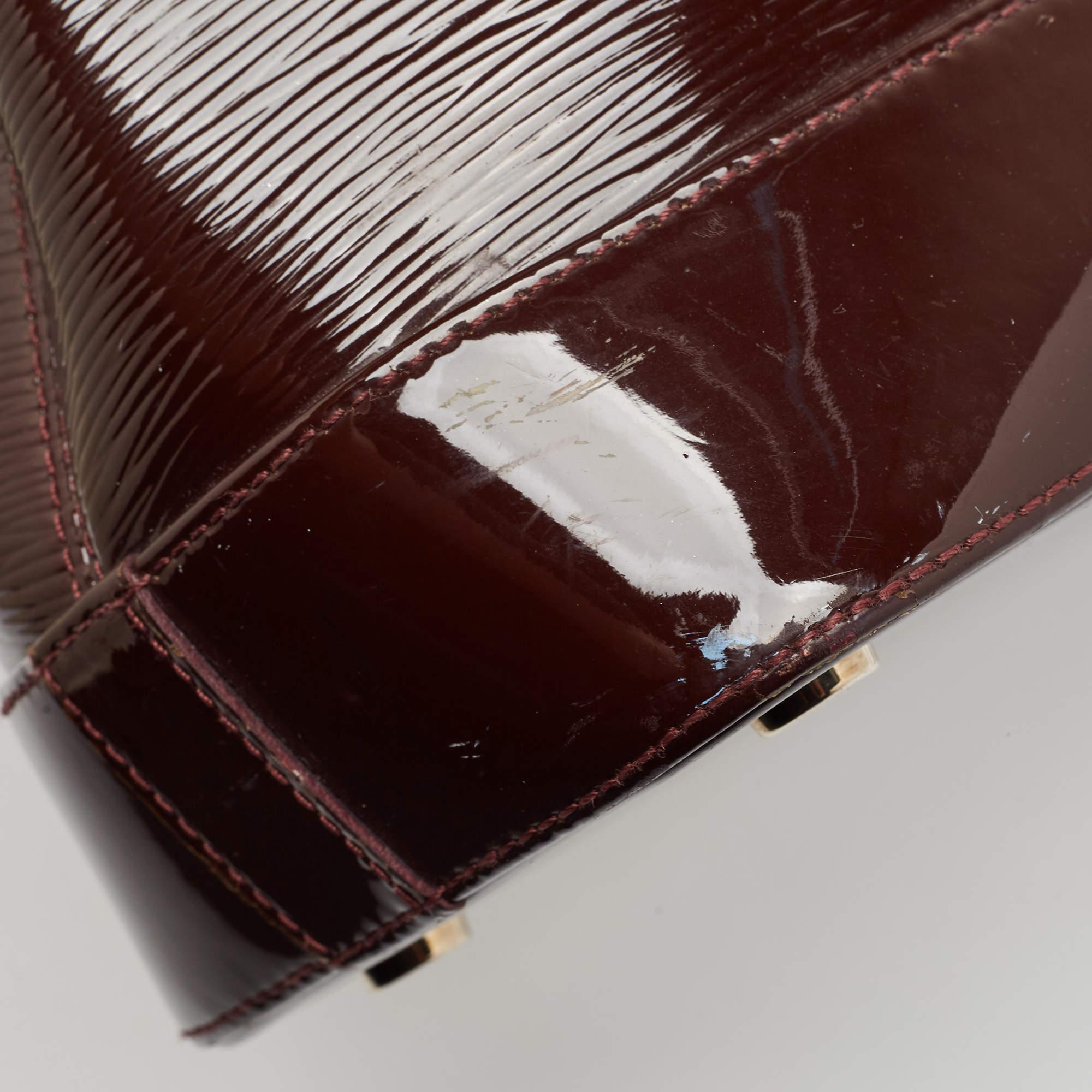 Louis Vuitton Bordeaux Electric Epi Leather Mirabeau GM Bag For Sale 1