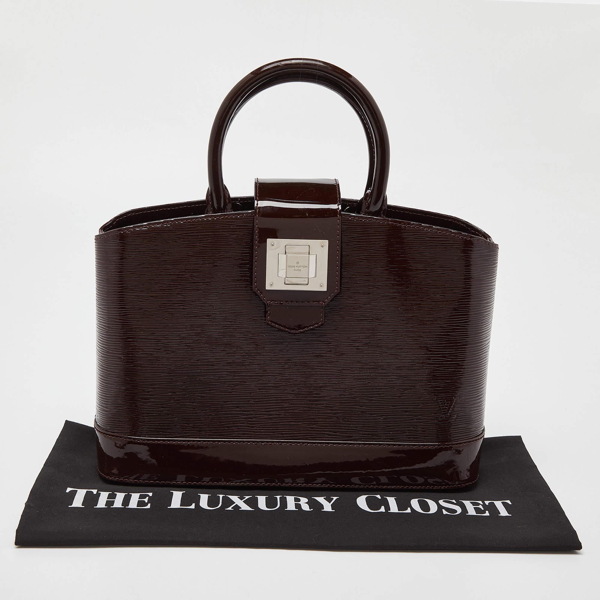 Louis Vuitton Bordeaux Electric Epi Leather Mirabeau PM Bag For Sale 8