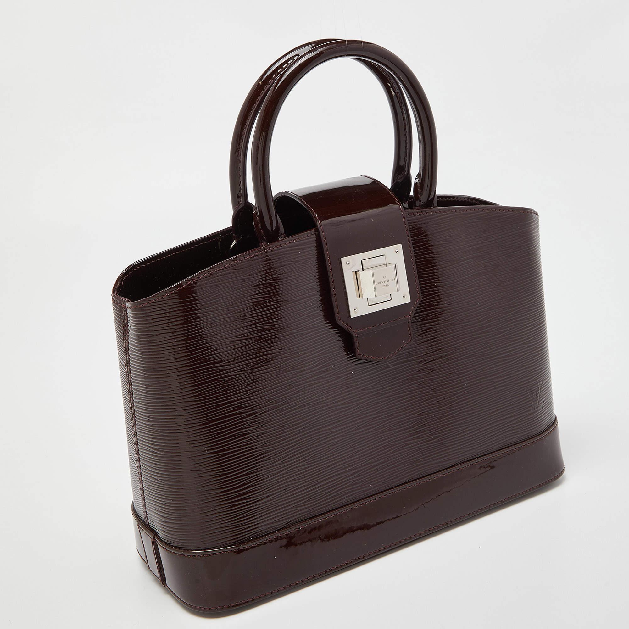 Black Louis Vuitton Bordeaux Electric Epi Leather Mirabeau PM Bag