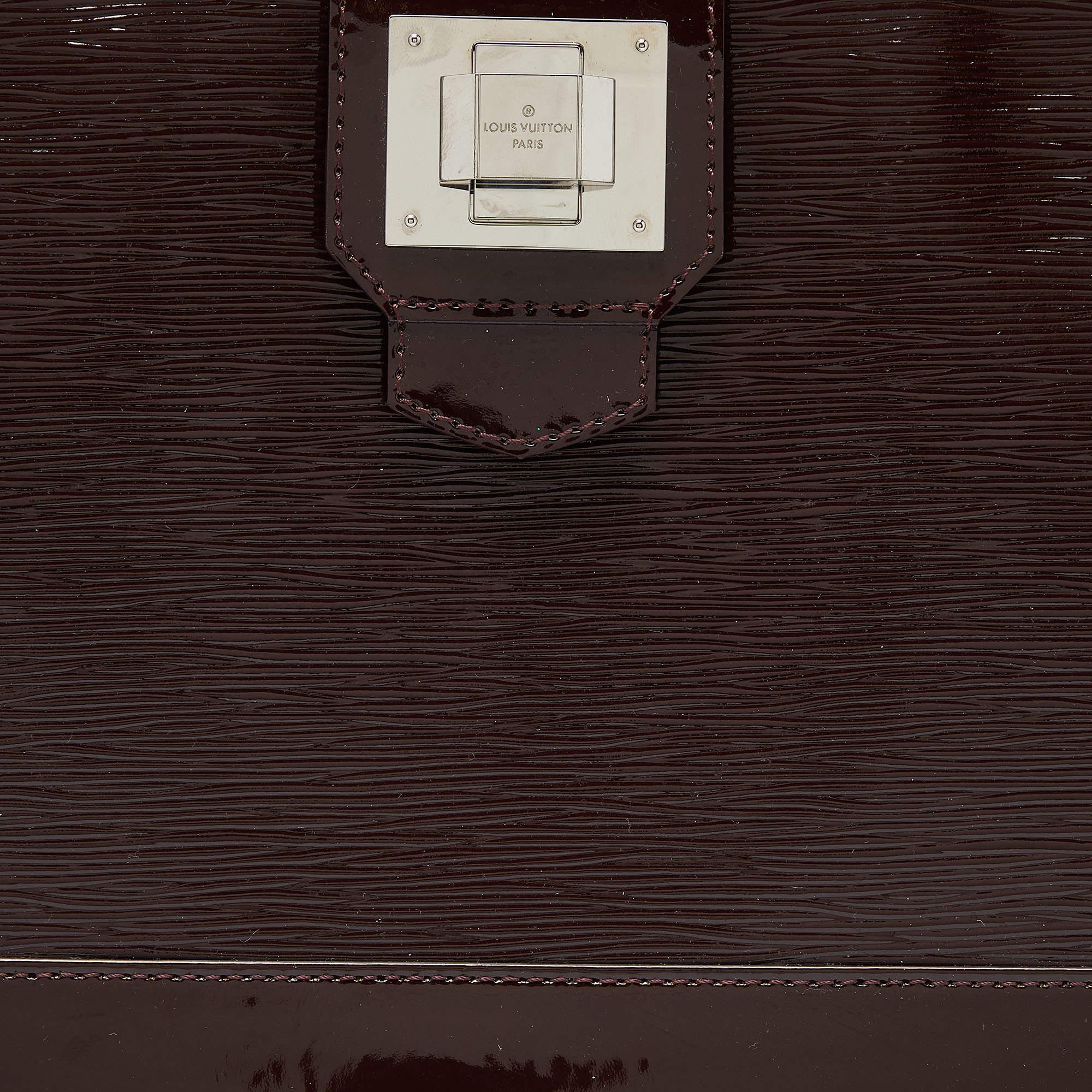 Louis Vuitton Bordeaux Electric Epi Leder Mirabeau PM Tasche aus Leder im Angebot 2