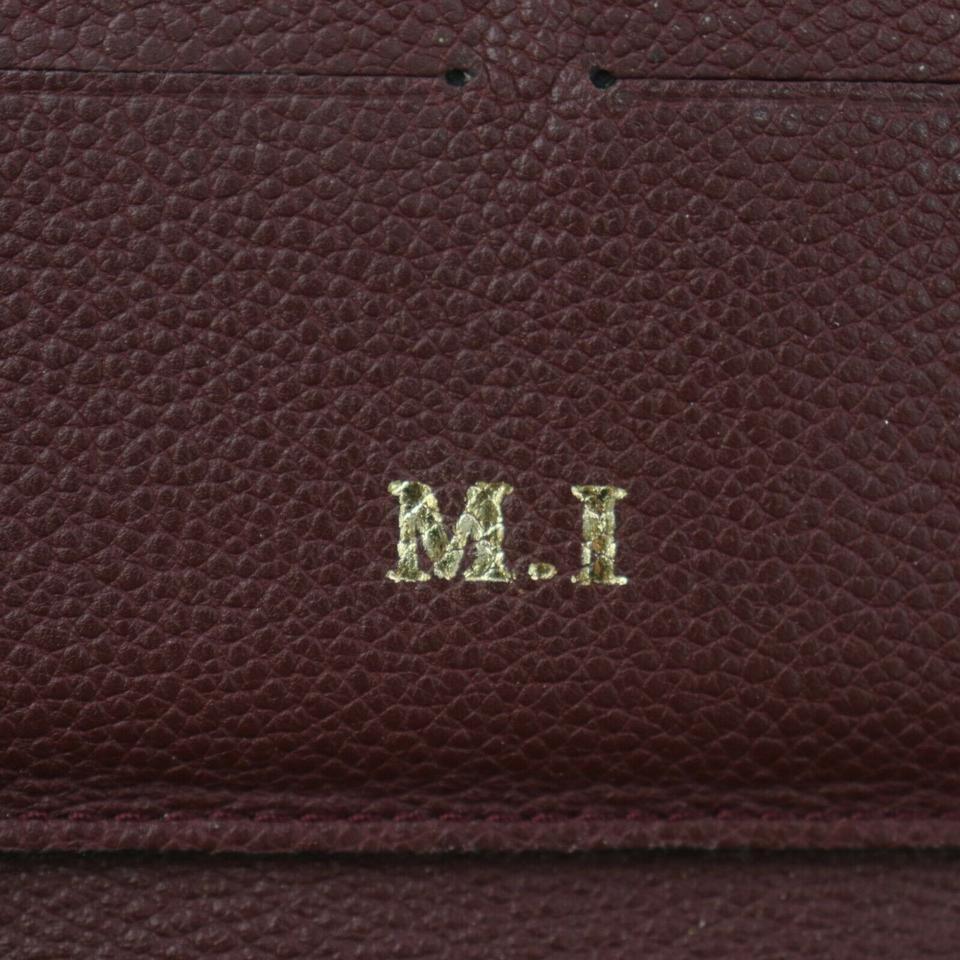 Louis Vuitton Bordeaux Empreinte Leather Monogram Zippy Wallet Zip Around 862064 4