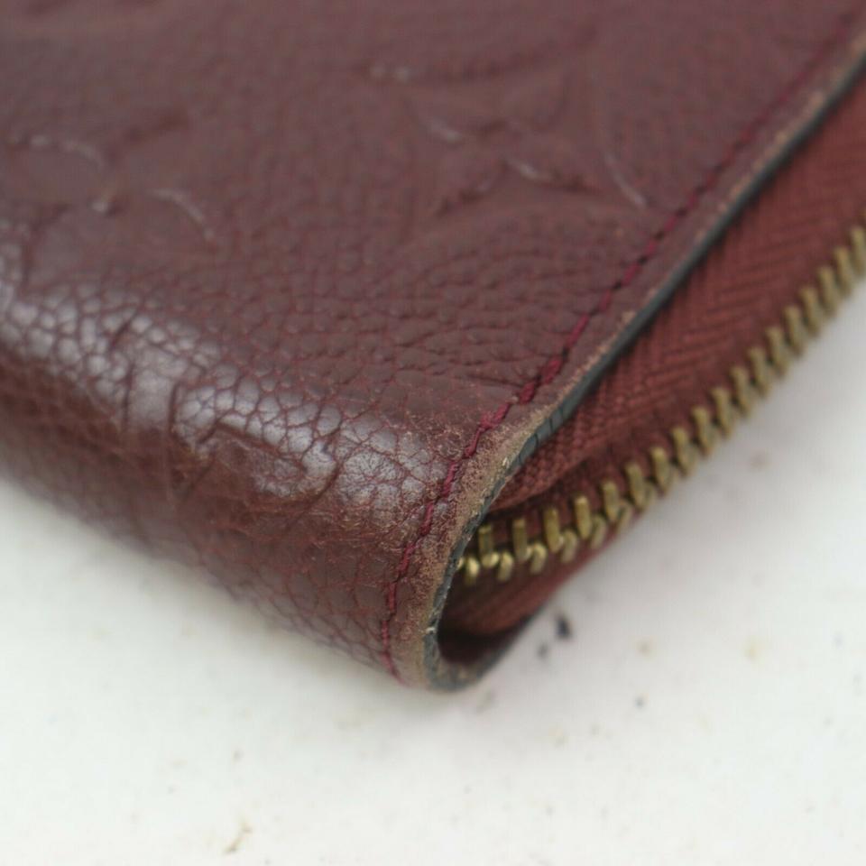 Black Louis Vuitton Bordeaux Empreinte Leather Monogram Zippy Wallet Zip Around 862064