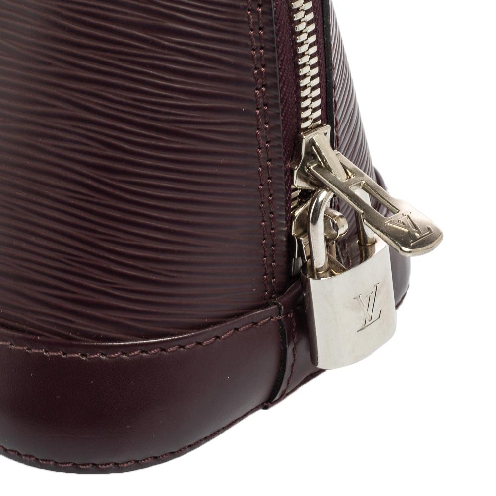 Louis Vuitton Bordeaux Epi Leather Alma BB Bag 5