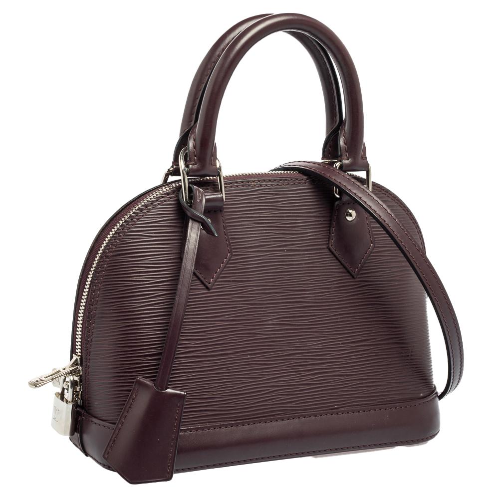 Louis Vuitton Bordeaux Epi Leather Alma BB Bag 6