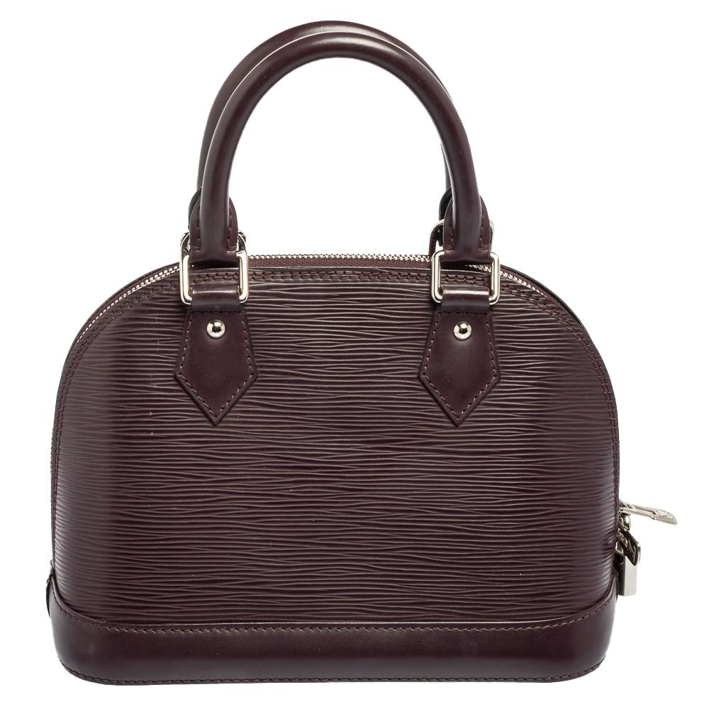 Louis Vuitton Bordeaux Epi Leather Alma BB Bag 7