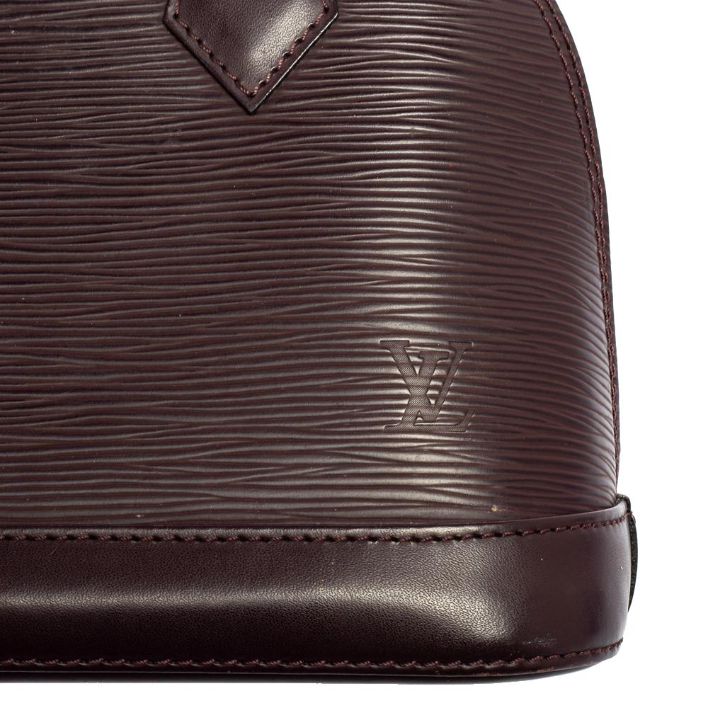Louis Vuitton Bordeaux Epi Leather Alma BB Bag 3