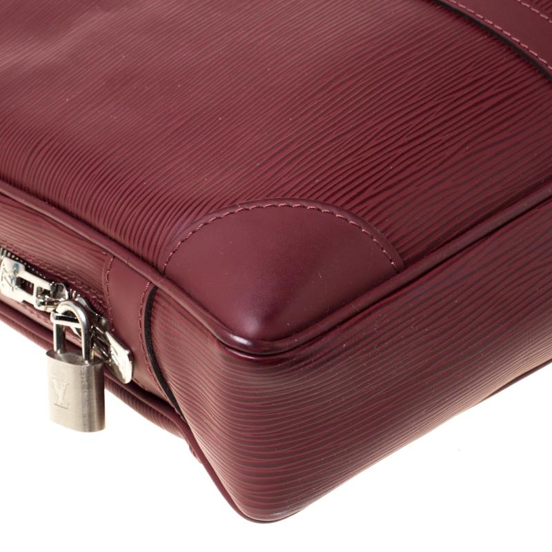 Louis Vuitton Bordeaux Epi Leather Porte-Documents Voyage Bag 2