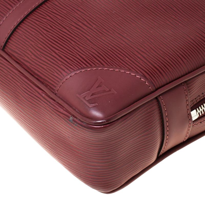 Louis Vuitton Bordeaux Epi Leather Porte-Documents Voyage Bag 1