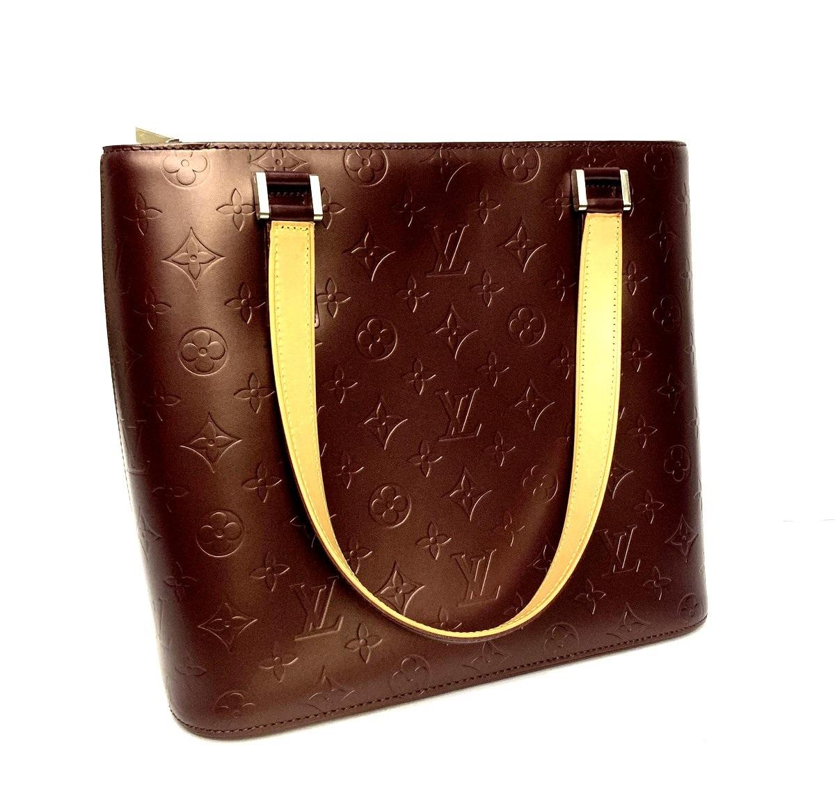 Louis Vuitton Bordeaux Leather Shoulder Huston Bag In Excellent Condition In Torre Del Greco, IT