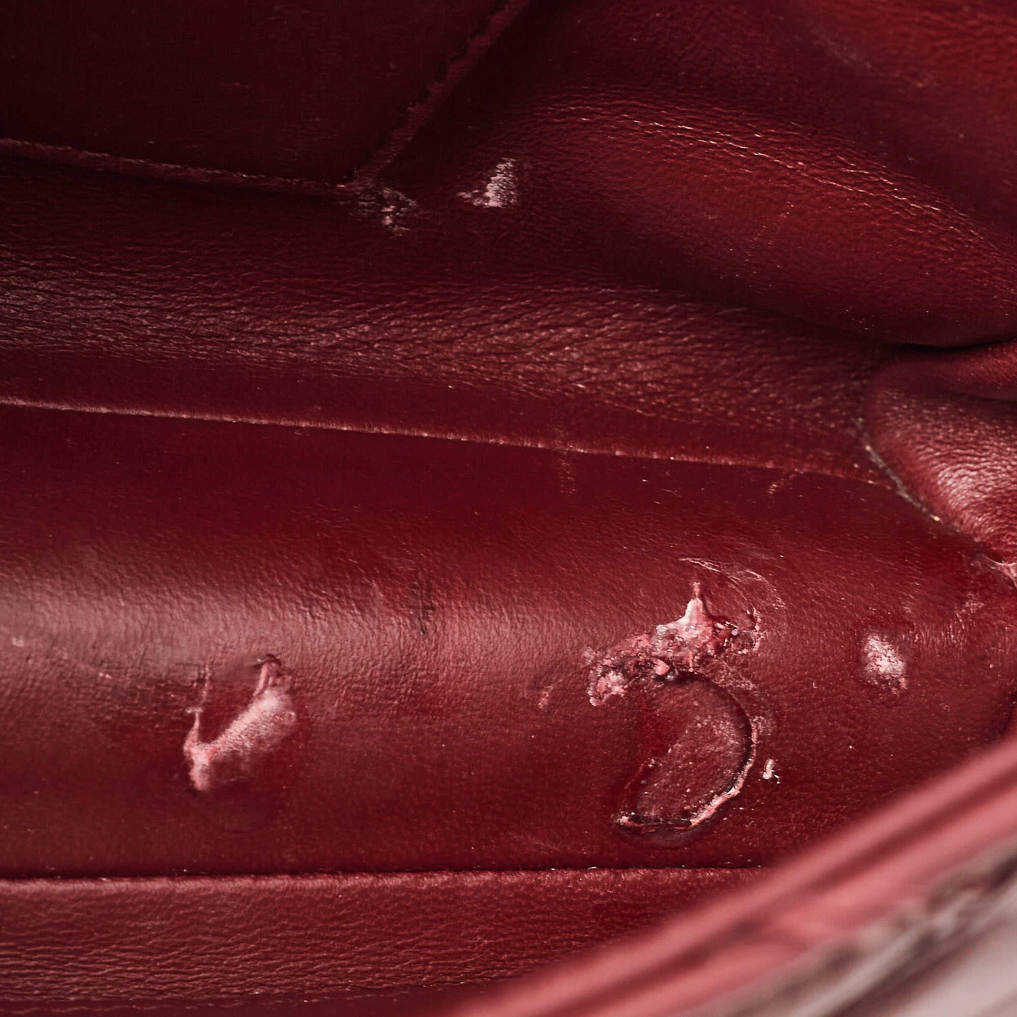 Louis Vuitton Bordeaux Malletage Leather GO-14 PM Bag For Sale 6