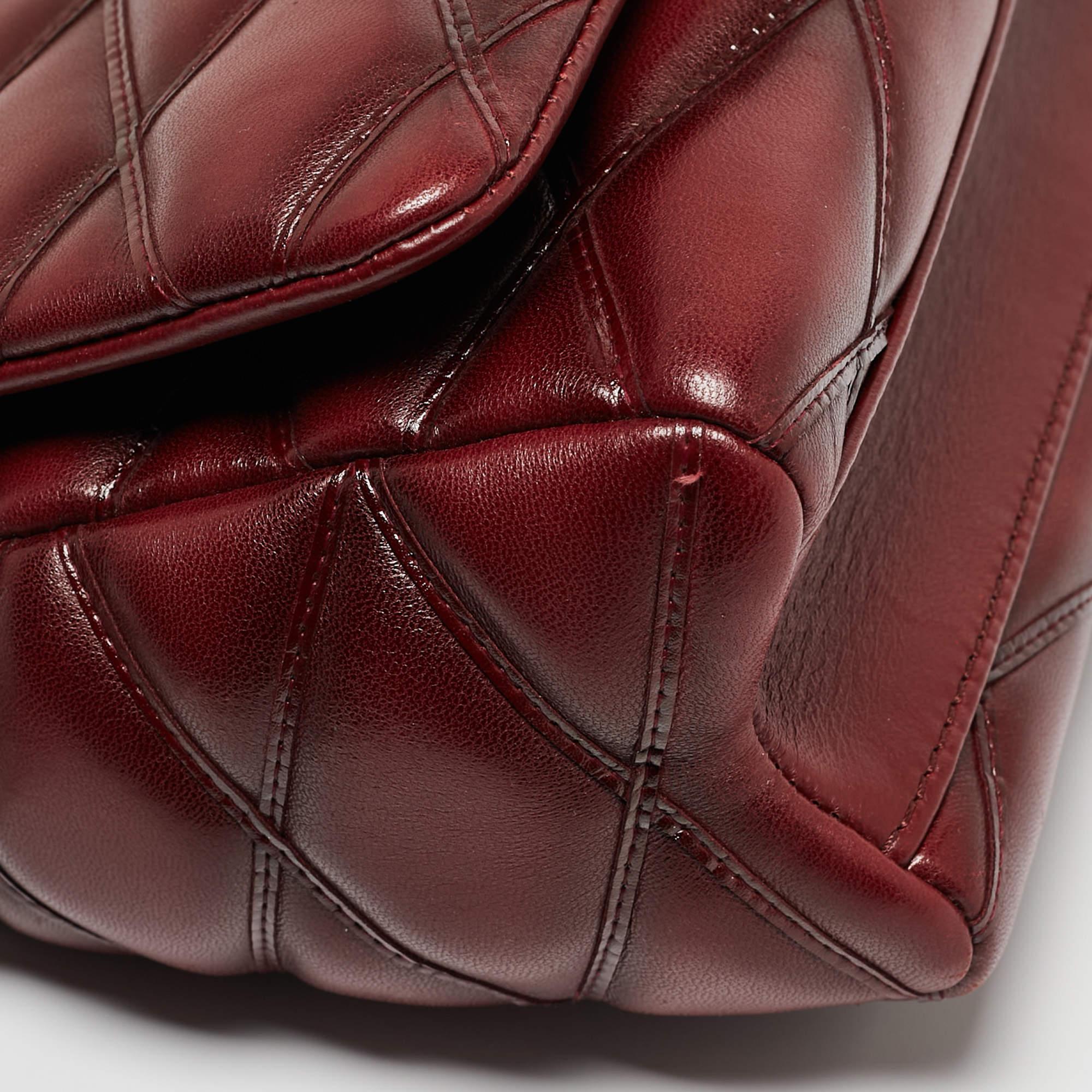 Bolso Louis Vuitton GO-14 PM de cuero burdeos maletín 6